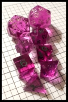 Dice : Dice - DM Collection - Armory Purple Transparent 2nd Generation A Set